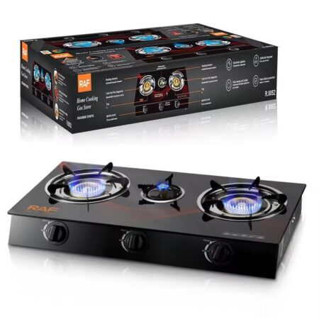 3 Unbreakable Glass Table Top Auto Gas Cooker 3 Burner