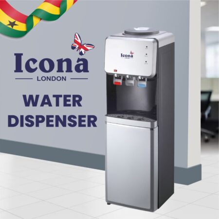 ICONA ILWD-400RLB Water Dispenser With Refrigerator - Titanium Silver