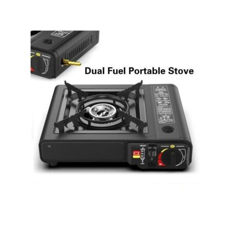 Portable Gas Stove with Case - Black