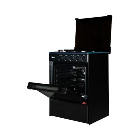 Midea M-SNIPER60-BLACK 4 Burner Gas Cooker - Black