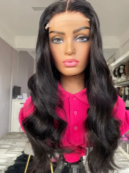 SUNSHINE LUXURY BODYWAVE DOUBLE DRAWN HUMAN HAIR WIG