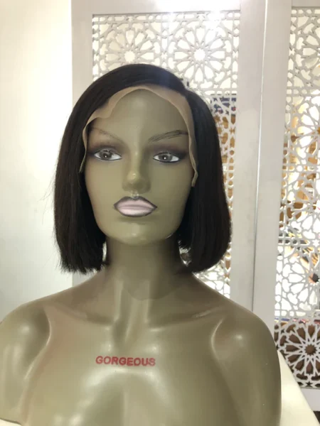 VIETNAMESE BLUNT FRONTAL BOB HUMAN HAIR WIG - 8inches
